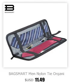 BAGSMART легкий черный нейлоновый чехол-сумка для одежды бизнес для одежды, сумок зажим водостойкий костюм сумка мужской костюм дорожная сумка