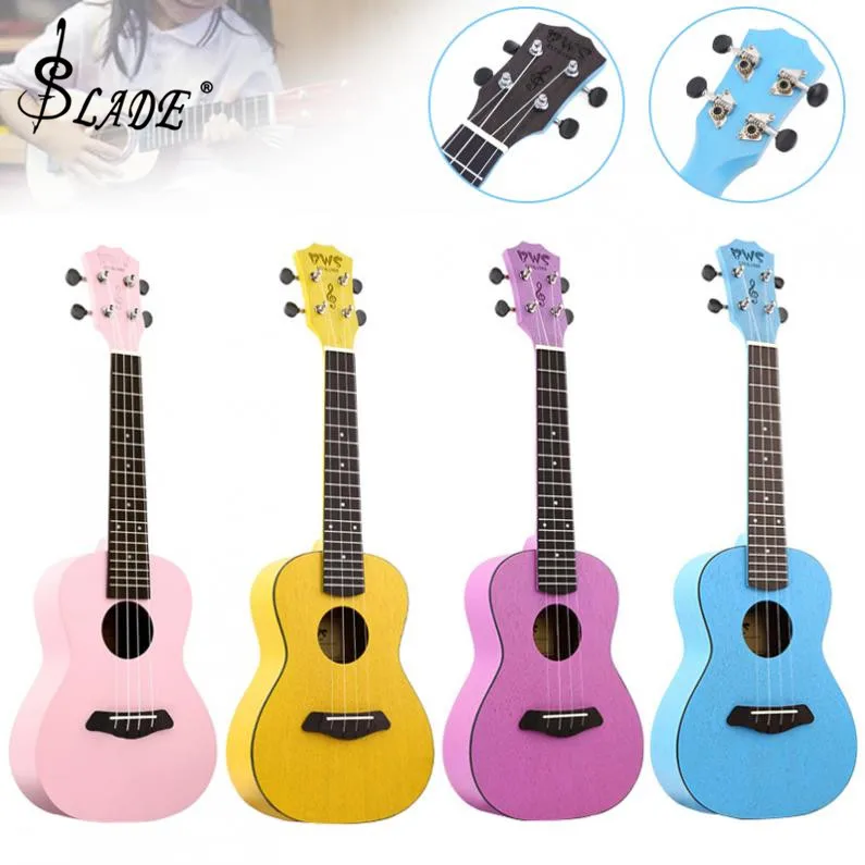 

23 Inch Concert Soprano Ukulele Mahogany 18 Fret Colorful Hawaii Four Strings Guitar Ukelele 4 Colors Optional