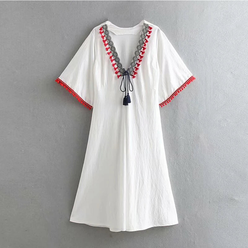 Women's Clothing Dress 2019 Stretch Fabrics Spherical Jewelry Stitching Dress Ms Summer Street Sexy Leisure Temperament Clothing