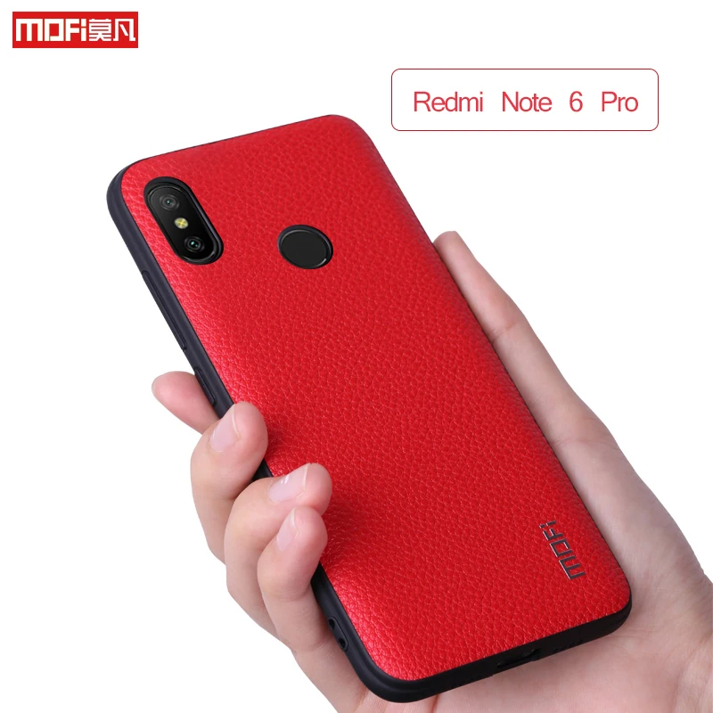 Чехол Mofi для Xiaomi Redmi Note 6 Pro чехол из ПУ кожи с зернистой поверхностью накладка