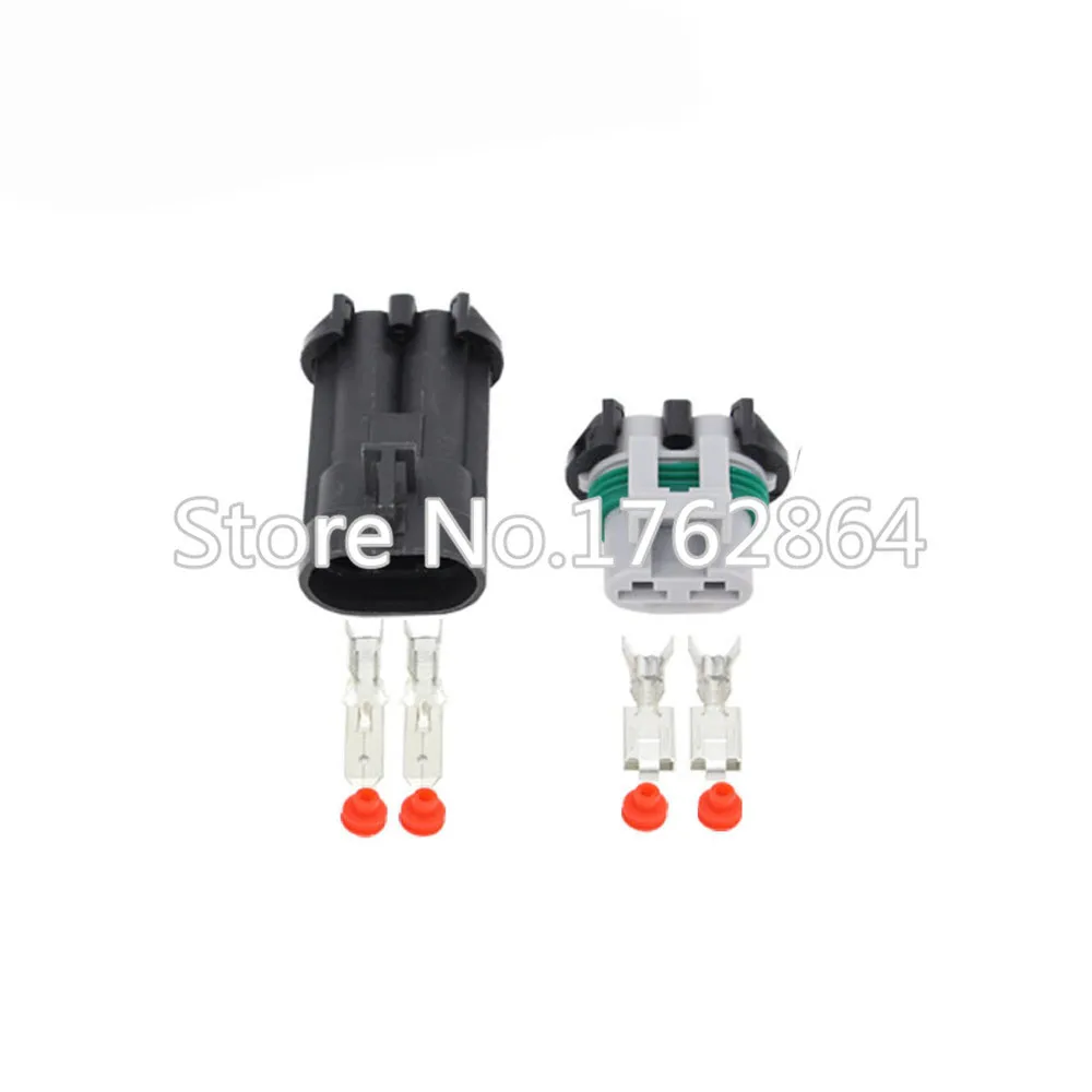 

10Set Delphi Ducon Series Female Male Auto Fan Radiator Connector Toyota Map Sensor Connector DJ70282A-6.3-11/21
