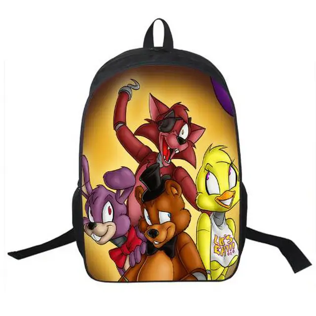 anime five nights at freddy backpack for teenagers boys girls school