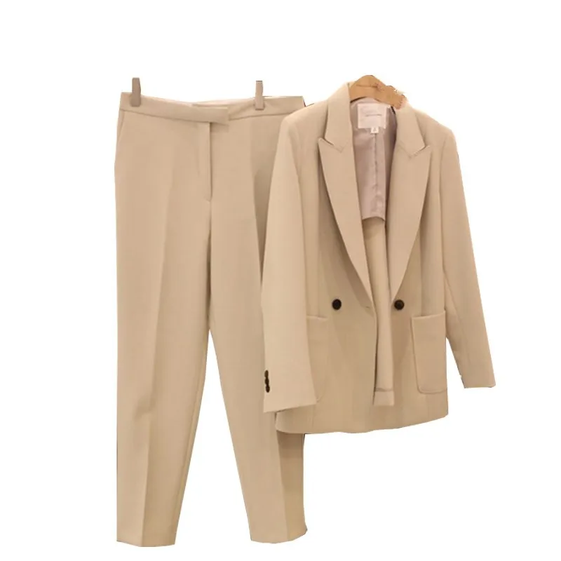 

Pant suits for women suit female British fashion temperament office ladies commercial uniform OL jacket + pants two-piece suit