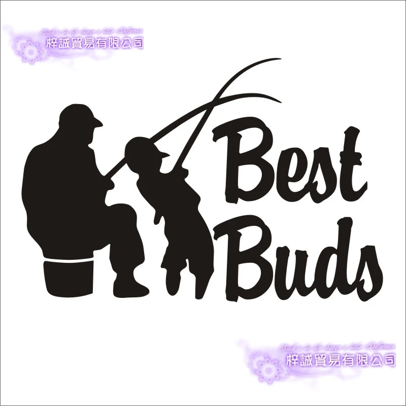 Fishing Sticker Car Fish Farther Kid Decal Angling Hooks Tackle Shop Posters Vinyl Wall Decals Hunter Decor Mural Sticker