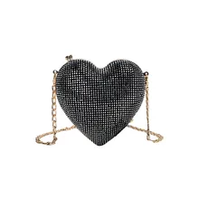Женские летние сумки на одно плечо с цепочкой в виде сердца, женские сумки-мессенджеры с заклепками, сумки для покупок, Прямая поставка