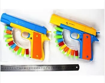 

1PCS M1911 Classic Toys Mauser pistol Children's toy guns Soft Bullet Gun plastic Revolver Kids Fun Outdoor game shooter safety