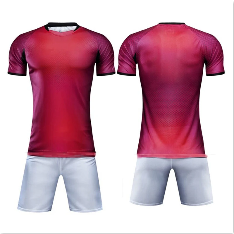 Детский Комплект футболок для футбола Survete, мужские футболки для футбола, мужские футболки для футбола, тренировочная форма для мальчиков, командные комплекты, Комплект футболок для футбола - Цвет: LT1802 red
