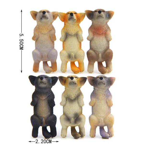 Akita Corgi Dog Sleeping Lazy Pets Fridge Magnets PVC Figures Toys Car Home Office Decoration Gifts - 6