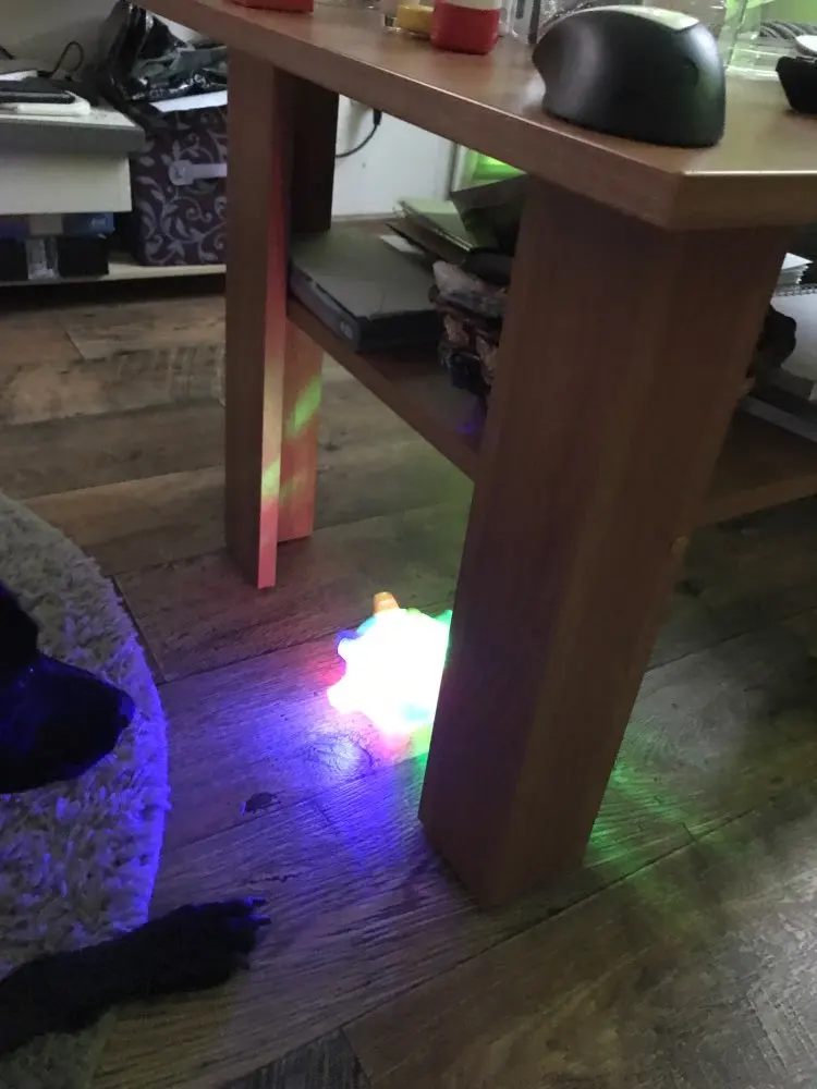 Светодио дный LED Jumping Joggle звук чувствительный Вибрационный мощный мяч игра дети мигающий мяч игрушка