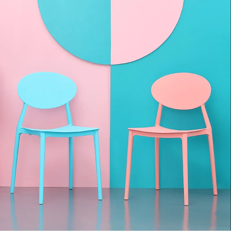 Best Modern Home Back Plastic Chair Chinese Craft PP Plastic Restaurant Applicable Dining Chair Leisure Bedroom Study Office Chair 1
