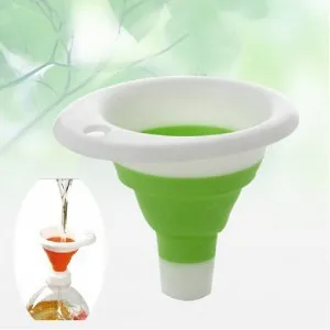 Creative environmental protection multifunctional silicone funnel Folding funnel Portable telescopic leak kitchen tool