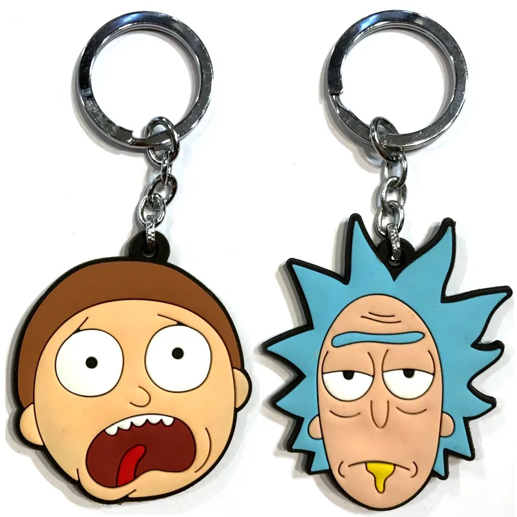 

Cartoon Anime Rick and Morty Doctor Bloom Action Figure Collection Model Toy keyring Key Ring Chain Ricka Morty Bobble key Toy