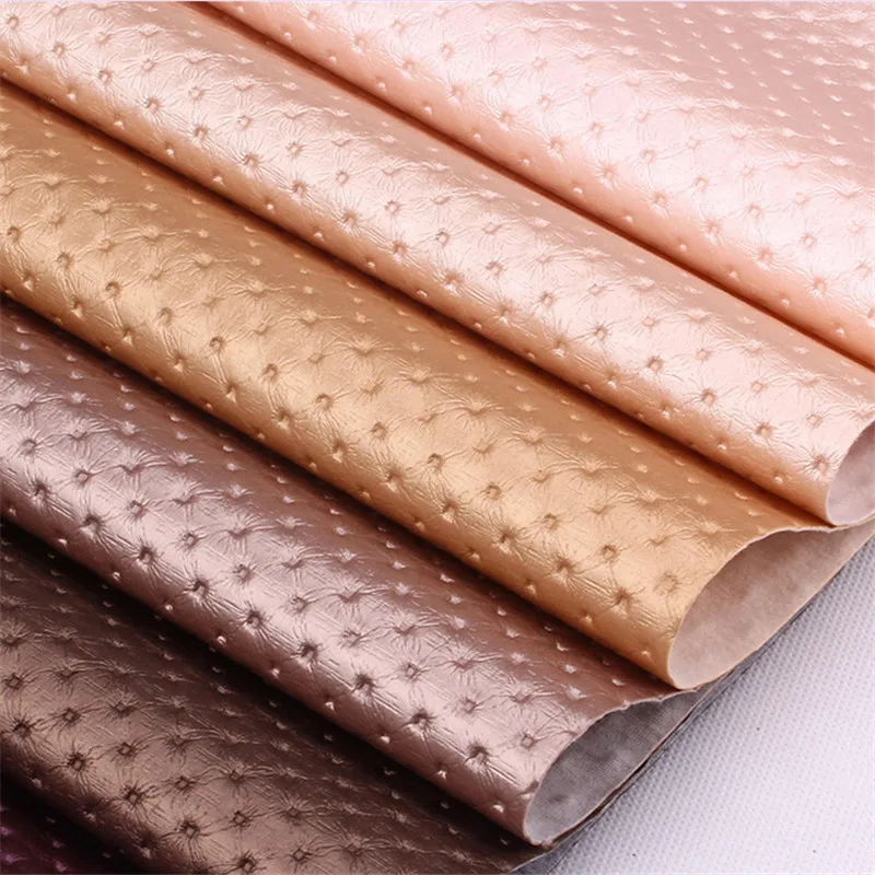 Lychee Life A4 Embossed Dot PU Leather Fabric High Quality Synthetic Leather DIY Sewing Material for Handmade Crafts