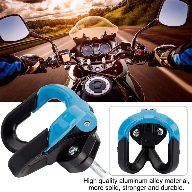 

6 color Multifunction Motorcycle Hook Luggage Bag Hanger Helmet Claw Double Bottle Carry Holders for ATV Moto Accessories