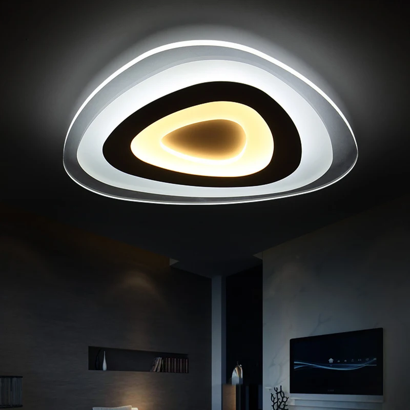 

ceiling lights LED modern living room Bedroom lighting acrylic lampshade living room ceiling light luces del techo fittings lamp