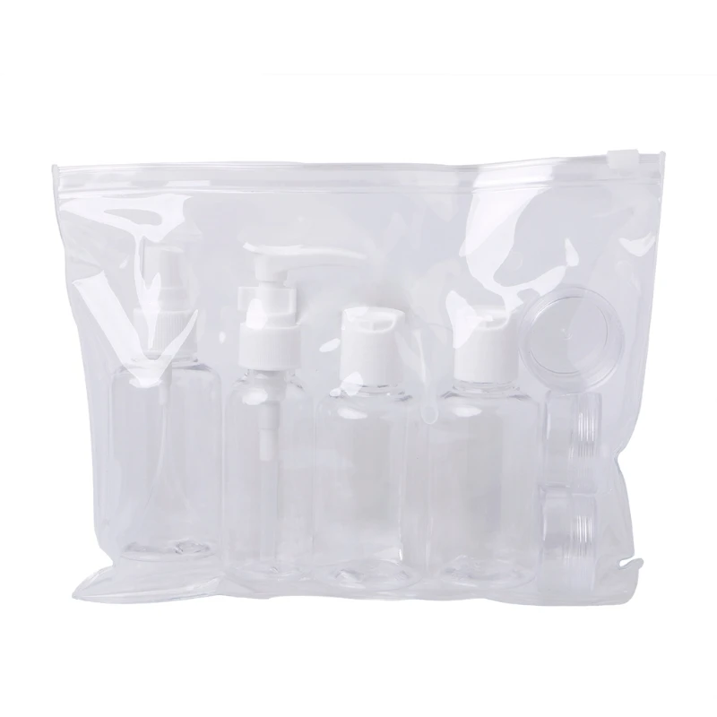 

8pcs Light Weight Business Trip Travel Bottle Portable Cream Empty Container Set Pro