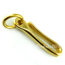 2.7 дюймов среднего Твердый латунный крючок ключ крюк цепи кольцо дымчатый sumis магазин Золотой