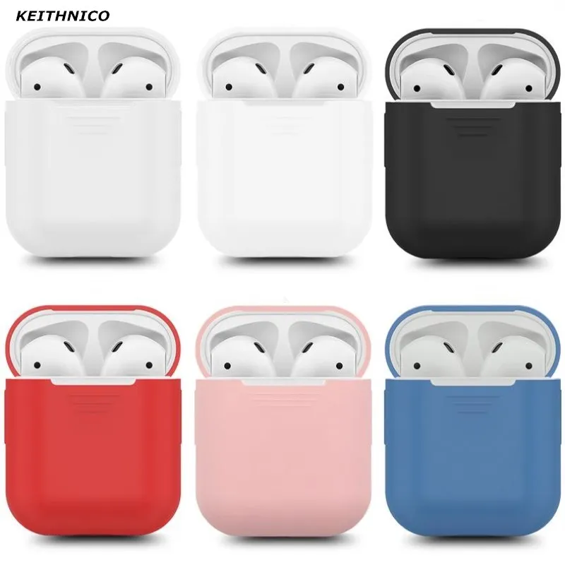 1 шт. Мягкий силиконовый чехол для Airpods защитный рукав прозрачный ультра тонкий