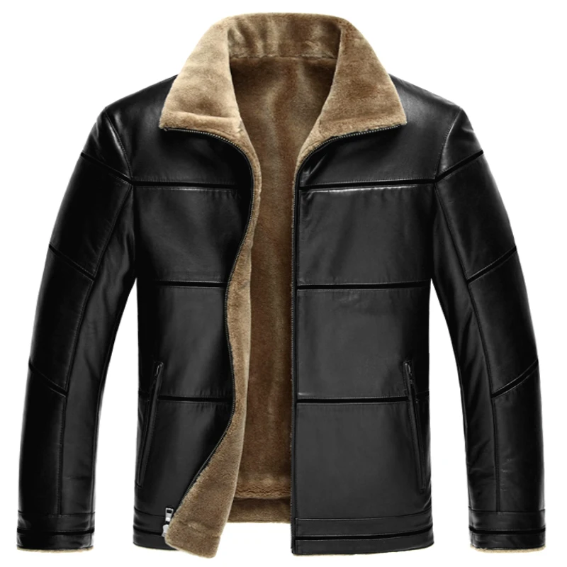 Новая мужская кожаная куртка, верхняя одежда, мужские зимние куртки с бархатом, зимняя верхняя одежда, зимнее пальто, 8XL1560