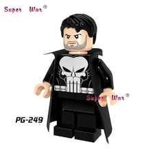 Один супергерой marvel comics Лига Справедливости Каратель строительные блоки модели Кирпичи игрушки для детей наборы