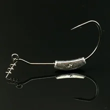 5 шт./1 упаковка, смесь, 5 размеров, 2g/2,5g/3g/5,25/7g свинцовый крючок дорожный мягкие приманки шейка коленвала с замком Мягкая приманка, червь личинка джиг-крючком