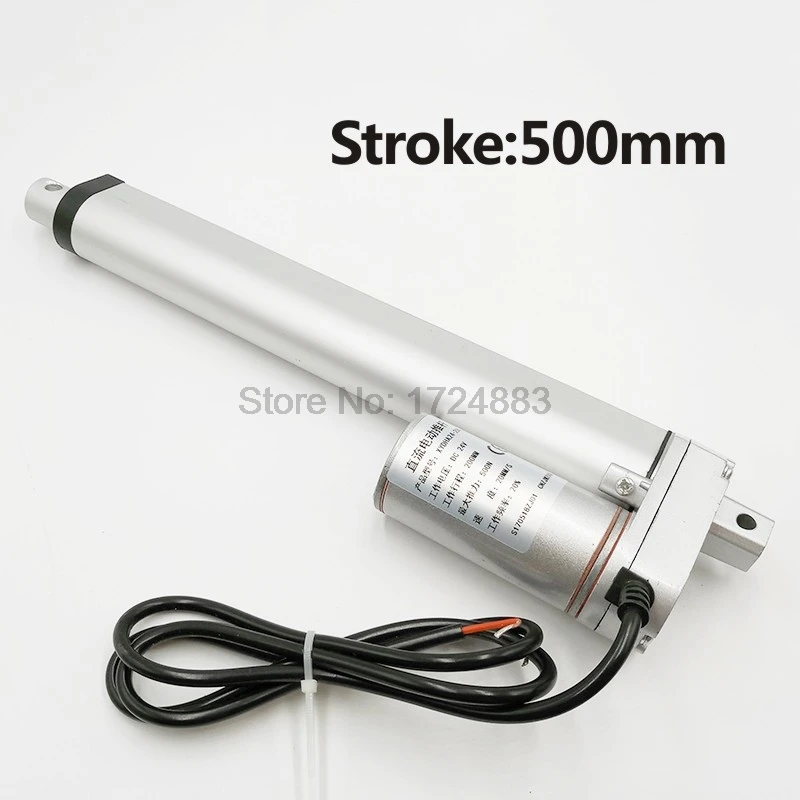 Mini Linear Electric Actuator 500mm Stroke Heavy Duty DC 12V Load Linear Actuator Electric Motor with Bracket Electric Linear Actuator Motor Mini Linear Electric Actuator 500mm Stroke Heavy Duty DC 12V Load Linear Actuator Electric Motor with Bracket Electric Linear Actuator Motor