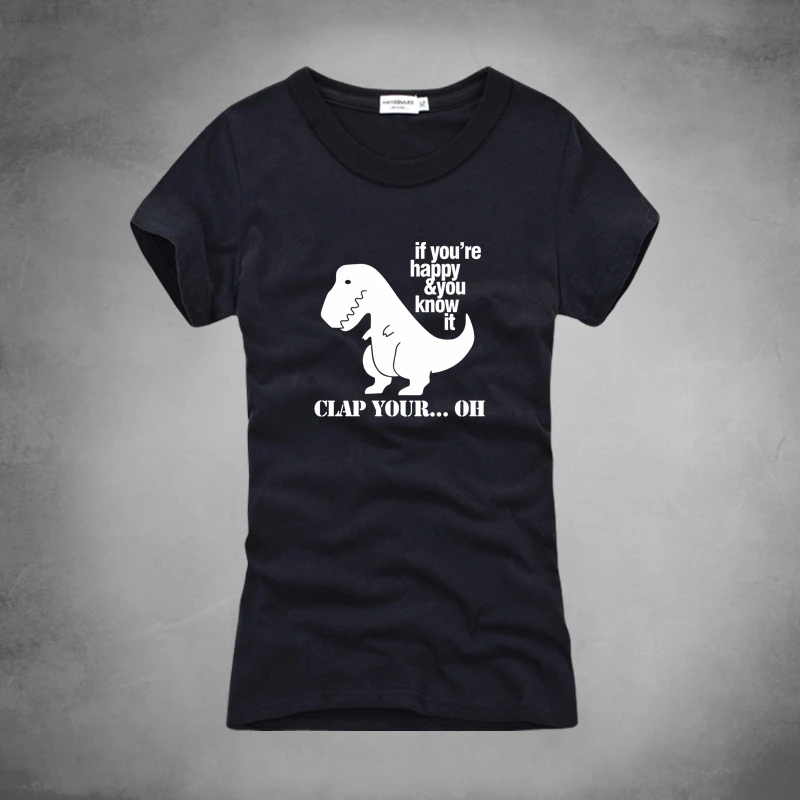 動物恐竜かわいいtシャツummerトップスtシャツレディースショートtシャツ女性のtシャツコットン女性tシャツラウンドネックレディースtシャツ Women T Shirt Cute T Shirtshort T Shirt Aliexpress