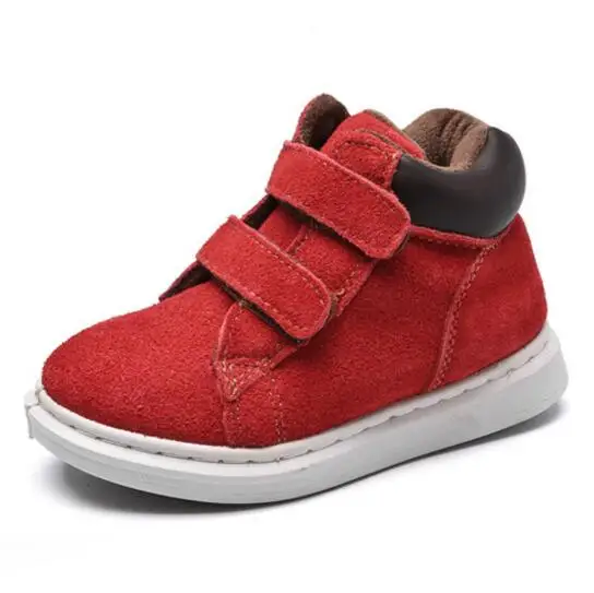 Tree Wrasse/зимние ботинки для мальчиков; детская обувь; коллекция года; детские ботинки из кораллового флиса; детские зимние ботинки; Новая модная обувь для девочек - Цвет: Красный