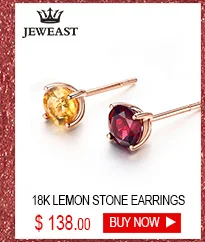 18k Pure Gold Stud Earring Exquisite Elegant Women Jewelry Rose Yellow White Star Miss Girl Gift For Birthday Hot Sale Good New