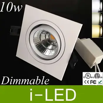 

Cree Cob 10W Led Ceiling Downlight Dimmable Led Recessed Spot lamp light Led lighting Warm Cold White AC85-265V 12V CRI85 UL CE