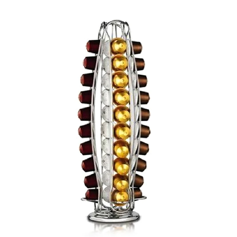 Nespresso 40 капсула чашка Вращающийся Кофе Pod держатель для хранения башня