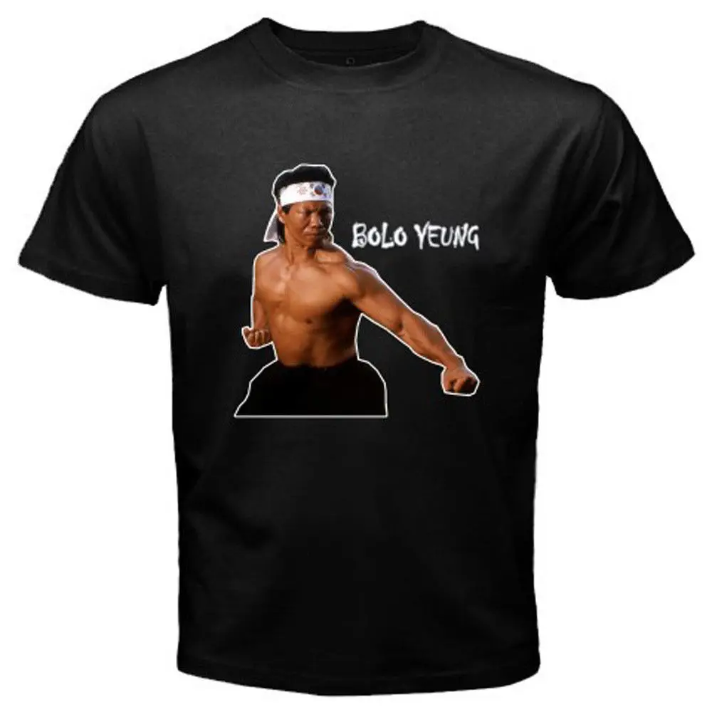 Мужская черная футболка Bolo Yeung Van Damme Bloodsport крутая Повседневная унисекс модная |