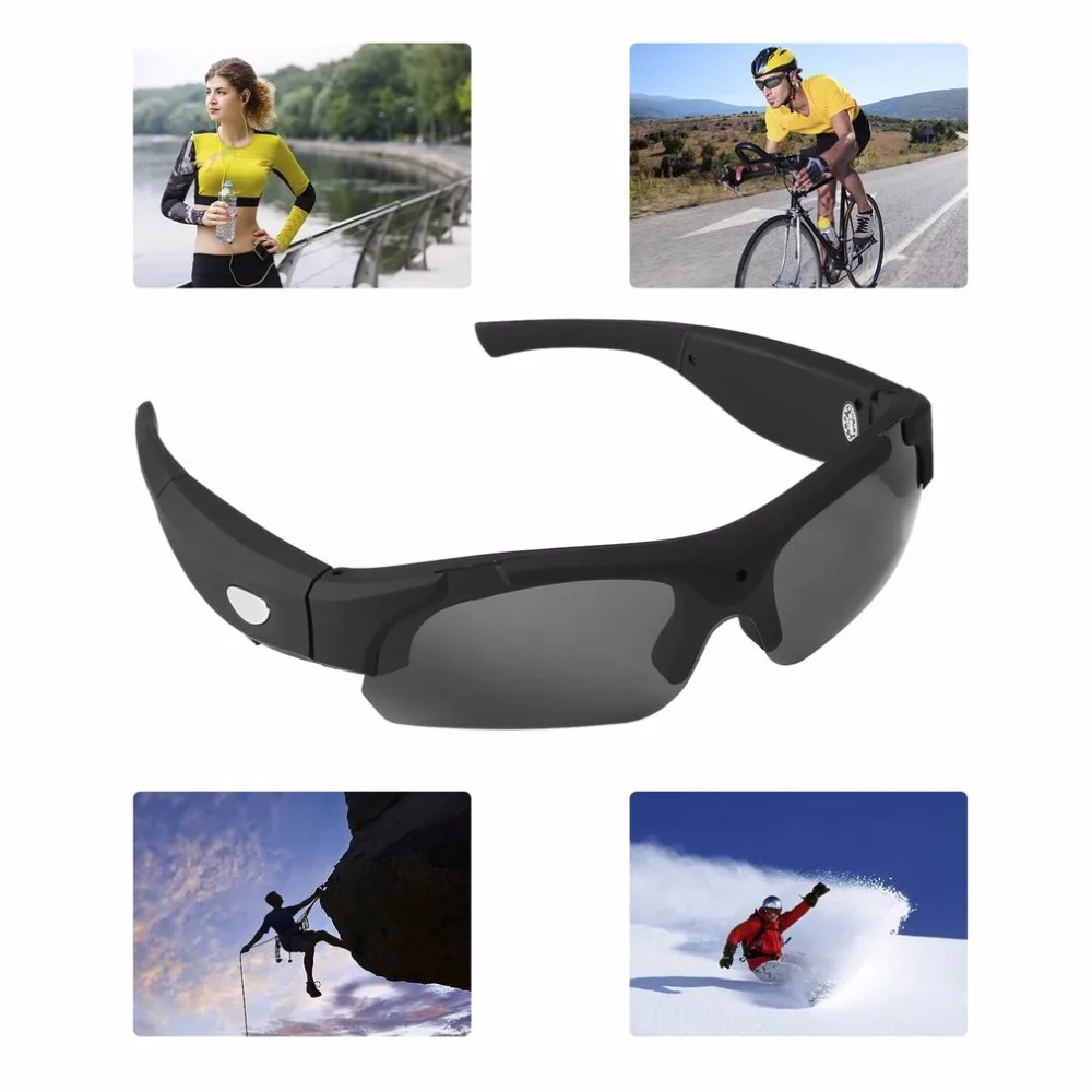1080P HD Сменные поляризованные линзы солнцезащитные очки камера видео рекордер спортивные солнцезащитные очки видеокамера очки видео рекордер