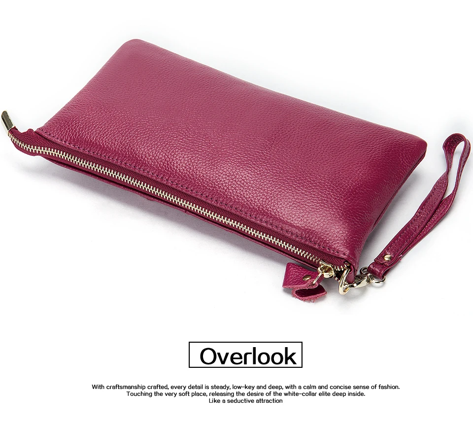 Wallet Female Card Holder Coin Purse Women Genuine Leather Long Wallet for Credit Cards Bag Purses for Women Shoulder Bags 32