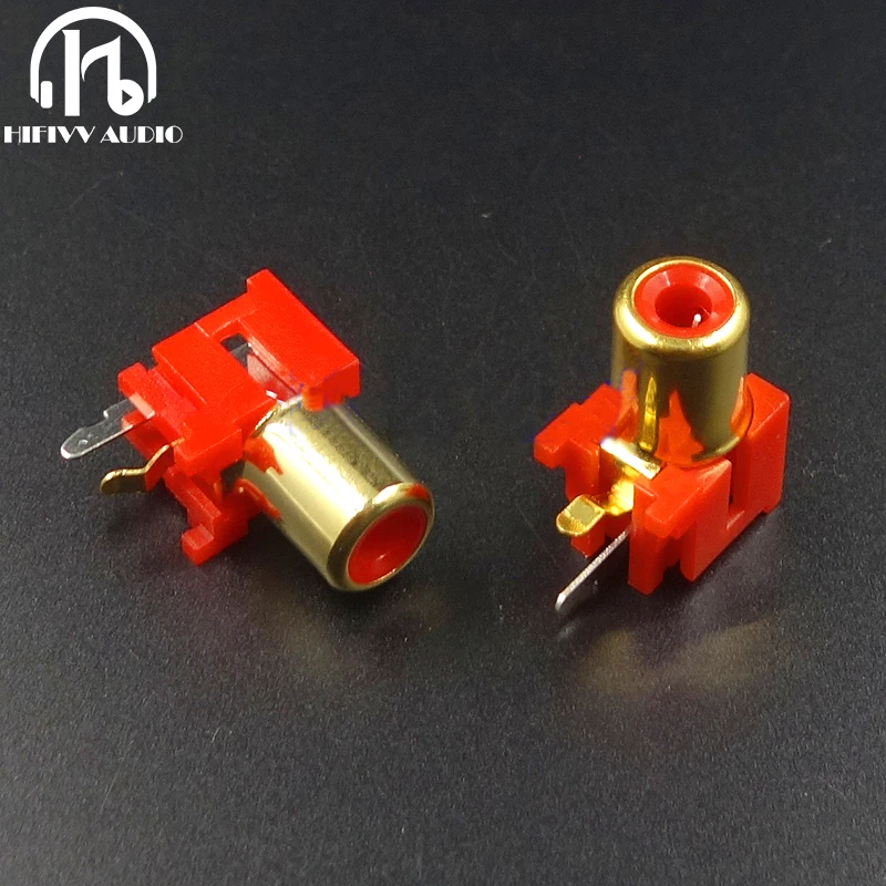 AV 8.4 5 Позолоченный разъем RCA 90 градусов сварочная печатная плата для декодера DAC