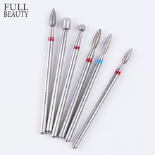 6 Type Diamant Tourner Burr de Perceuse Électrique De Clou Fraises Pour Manucure Cuticule Supprimer Propre Lime À Ongles Outil CHMix6-JG #9(China)