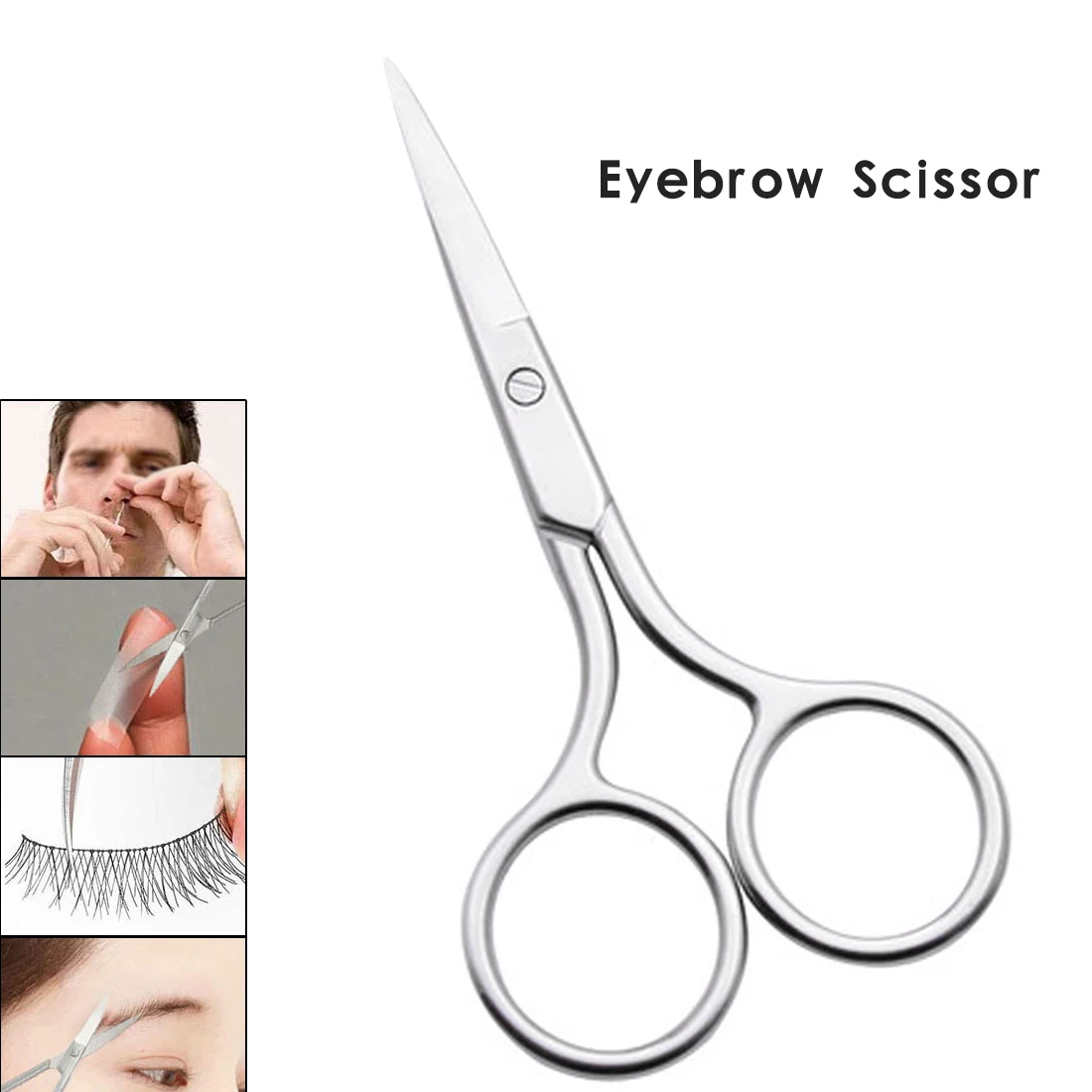 Buy Embroidery beauty scissors mirror eyebrow hair cut