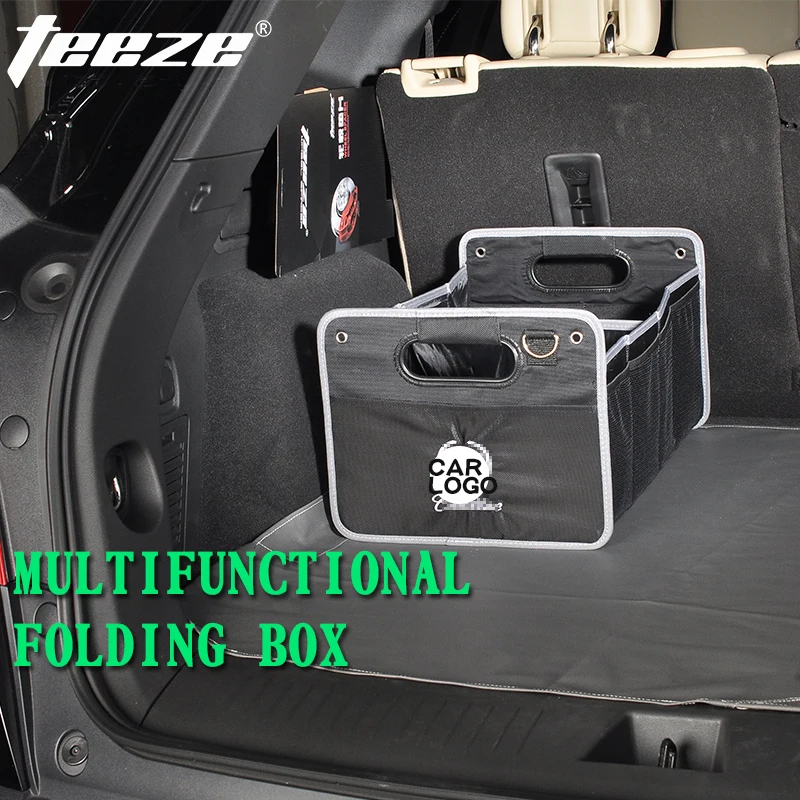 

New fashion Interior car Accessories cotton Stowing Tidying Rear Racks accessories Storage bag box with car logo