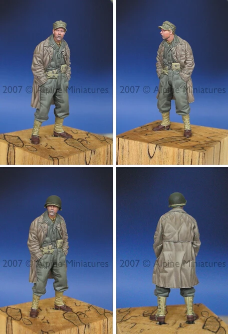 resin assembly Kits 1 35 WW2 US Tank Crew soldier in winter with overcoat Unpainted Kit