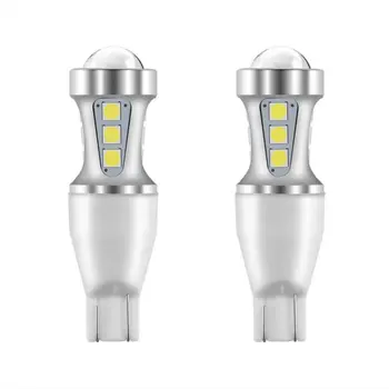 

2X T10 LED W16W Car Bulbs Instrument Lights 3030 SMD 1000 Lumens Turn Signal Clearance Lights License Plate Light Trunk Lamp