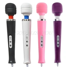 10 скоростей, волшебная палочка, массажер с мотором для ног, голова для всего тела, мощный массажный вибратор, ЕС, вилка, инструмент для ухода, Прямая поставка