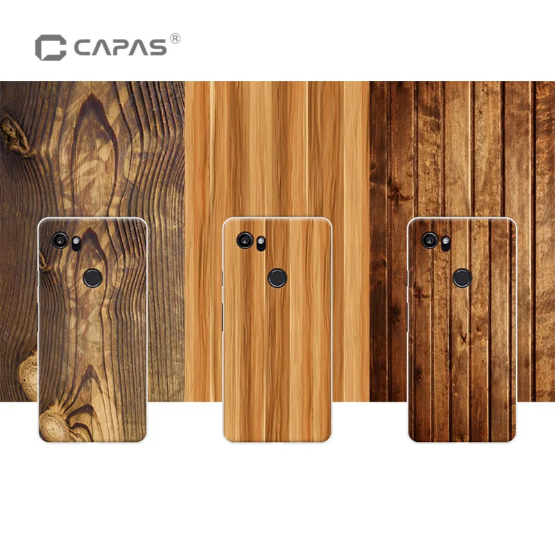 

CAPAS for Google Pixel 2 XL/ for Pixel XL2 Case Cover Painting Silicone Phone Case for Google Pixel 2 XL Cover 3D Wood Pattern