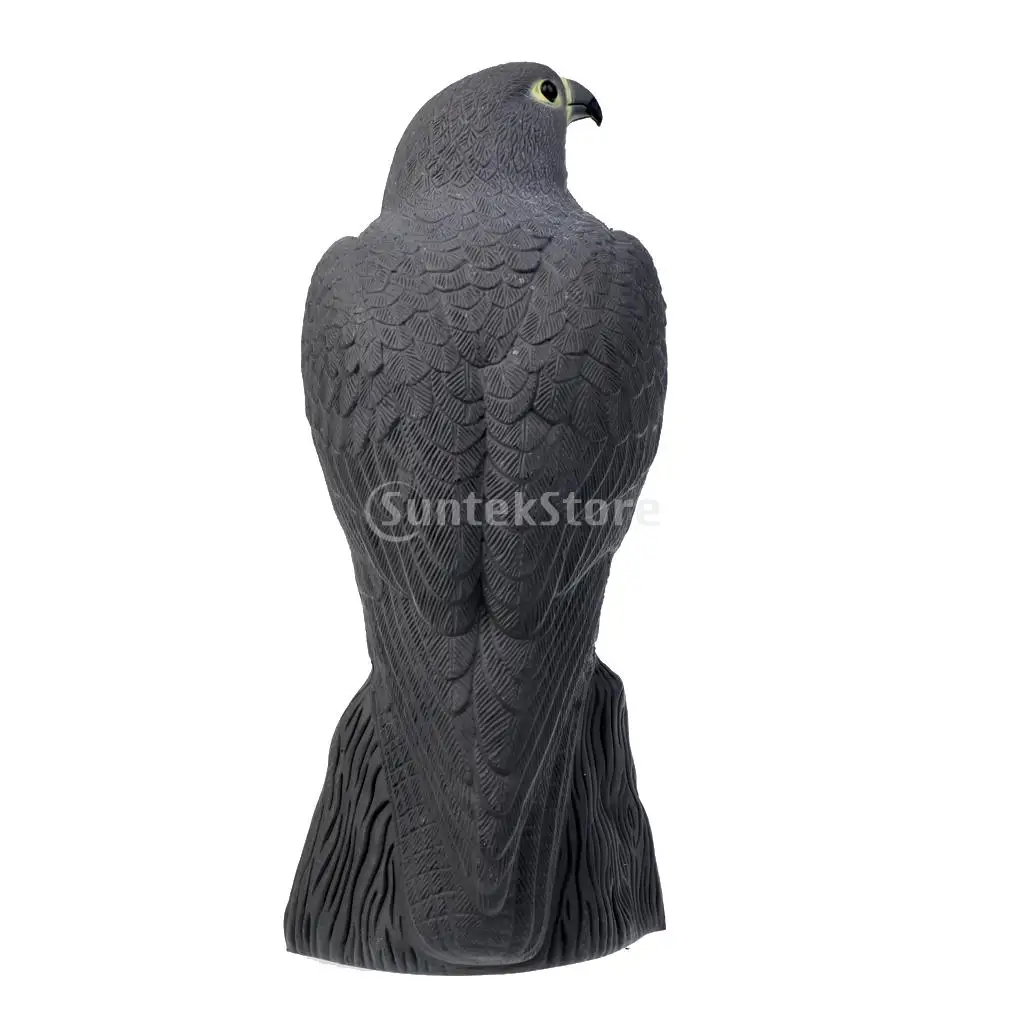 2 Pcs / Set Realistic 3D Lifelike Eagle Hunting Shooting Decoy Weed Pest Control Bird Pigeon Crow Scarer Scarecrow Garden Decor