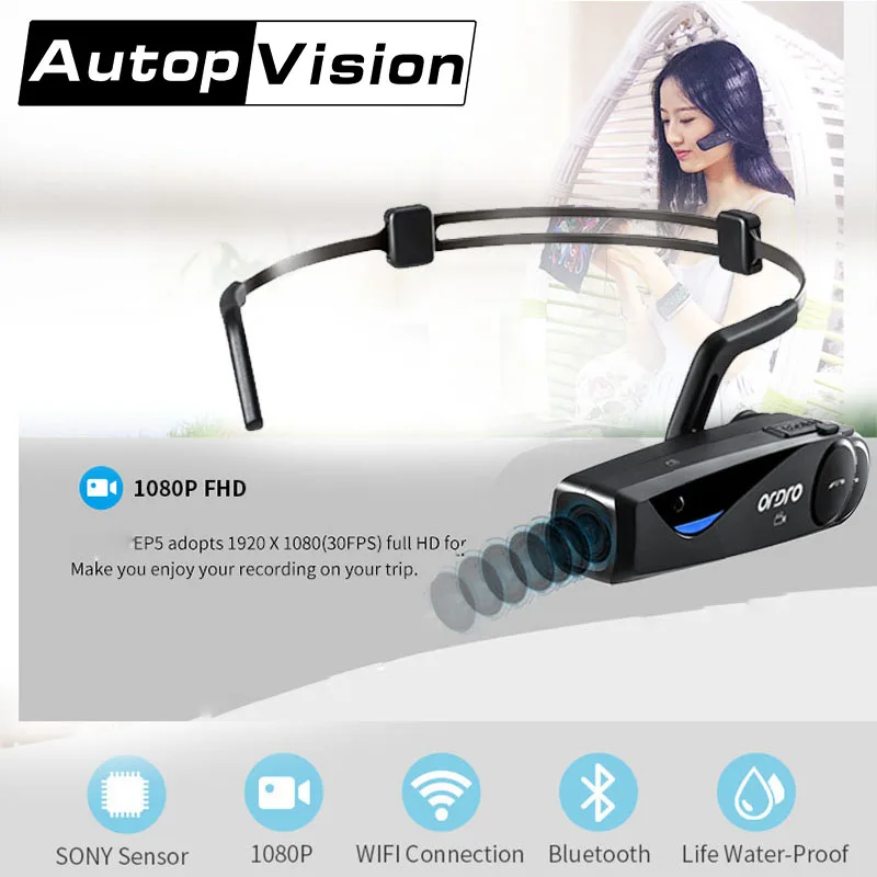EP5 20PCS/lot Mini DV Headphone Sport camera Bluetooth Headset Video Recorder Run Ride video camera Listen to music худи print bar listen music