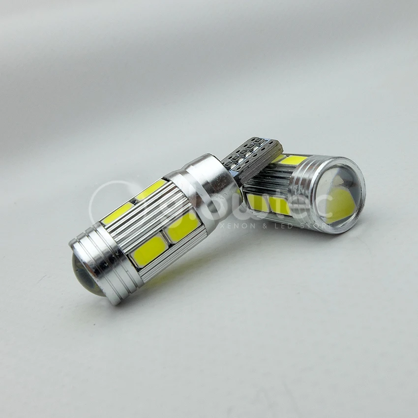 GLOWTEC 1 шт T10 10SMD CANBUS 5630 SMD 194 W5W светодиодный ошибок света автомобиля автомобильная шина CAN Авто лампы белый красный синий желтый