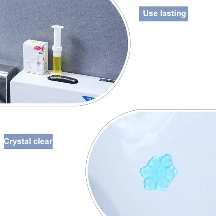 Очиститель унитаза игольчатого типа Антибактериальный туалетный Аромат гель для домашней стерилизации очистка LXY9