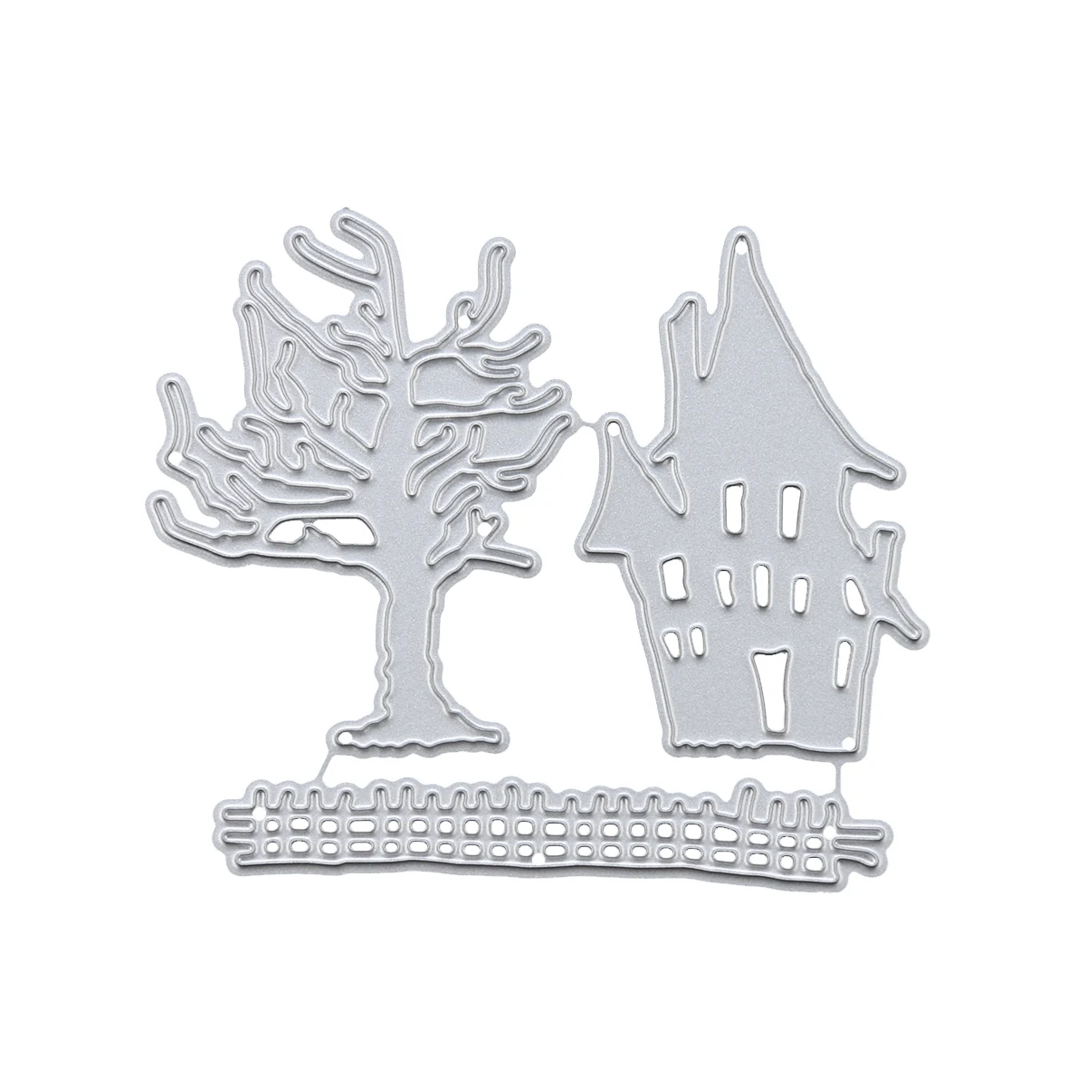 

Halloween Haunted House Tree Metal Cutting Dies Stencils For DIY Scrapbooking/Photo Album Decorative Embossing DIY Paper Cards