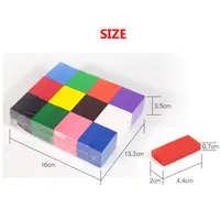 240PCS/set Rainbow Wooden Domino Toy Set