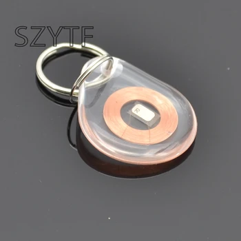 

13.56MHz RFID 1K S50 card NFC keychain card transparent