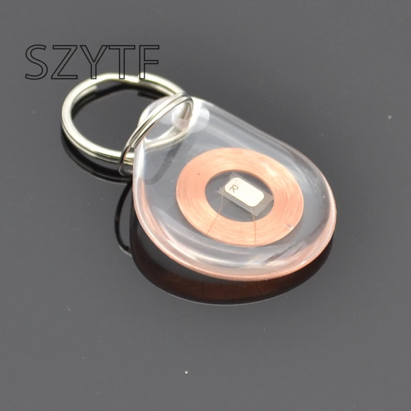 FOR 13.56MHz RFID 1K S50 card NFC keychain card transparentin
